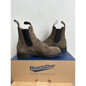 Blundstone Original Series Water Resistant Chelsea Boot In Rustic Brown Leather